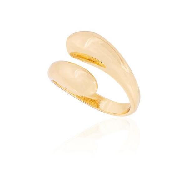 Imagem de Anel Dourado Abaulado Duplo Liso - 15