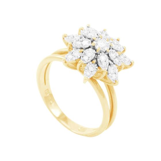 Imagem de Anel em Ouro 18K Flor com Diamantes - AU2838