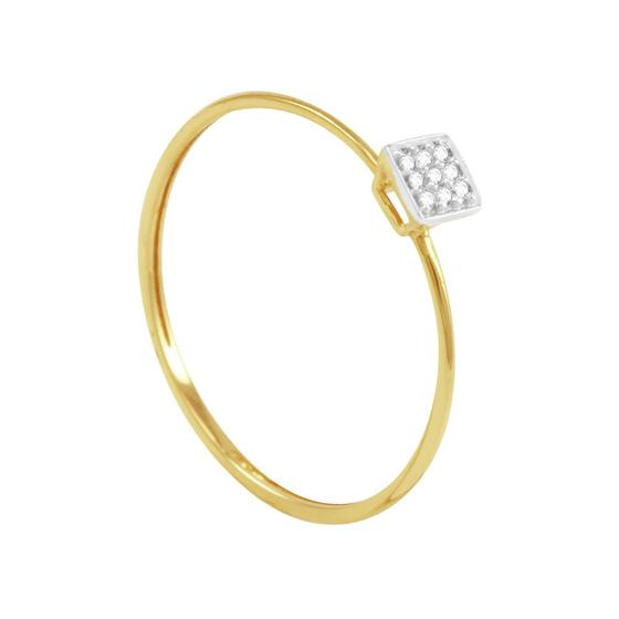 Anel em Ouro 18K Pavê com Diamantes - AU2942 Menor preço em Anel em Ouro 18K Pavê com Diamantes - AU2942