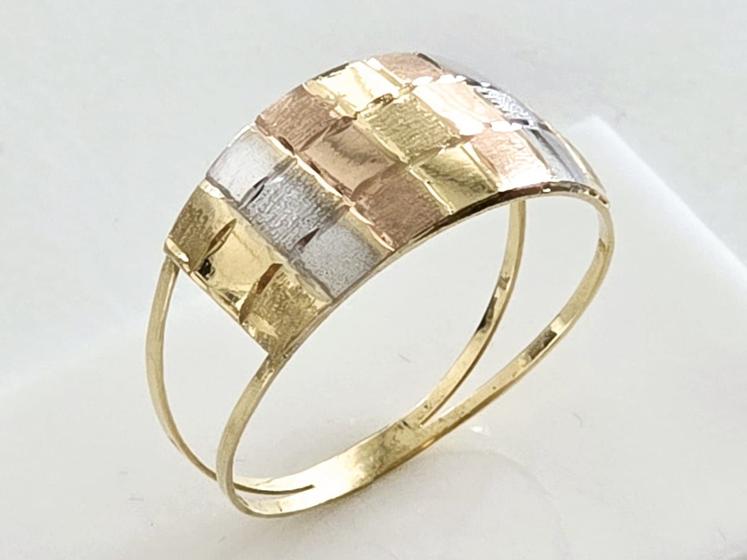 Imagem de Anel Feminino Aro Duplo, Em Ouro Amarelo 18K