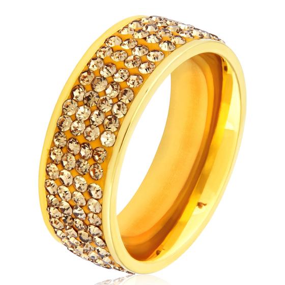 Imagem de Anel Feminino Elya - West Coast Jewelry - Banhado a Ouro