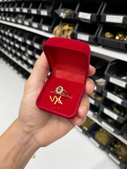 Imagem de Anel formatura feminino pedra Vermelho Rubi ( Direito )