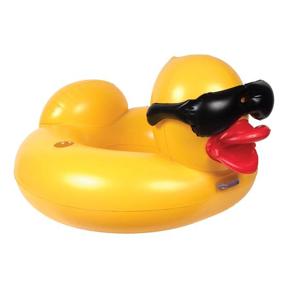 Imagem de Anel inflável de piscina Float GAME Derby Duck Large Yellow