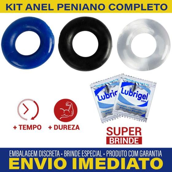 Imagem de Anel Peniano Power Plus Kit com 3 Unidades