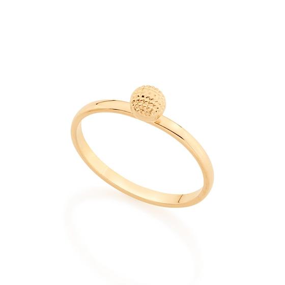 Imagem de Anel skinny ring 18k com bola trabalhada  512369 Rommanel