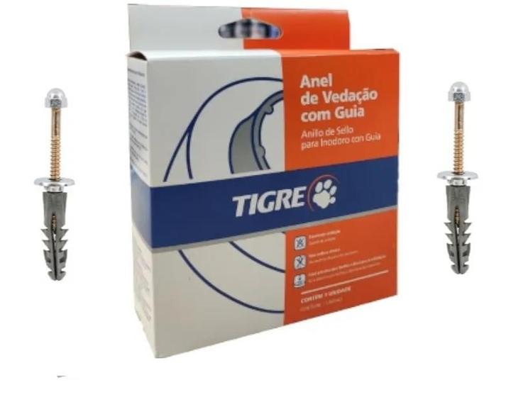 Anel Vedação Bacia Sanitária Guia C/Bucha e Parafuso - TIGRE Menor preço em Anel Vedação Bacia Sanitária Guia C/Bucha e Parafuso - TIGRE