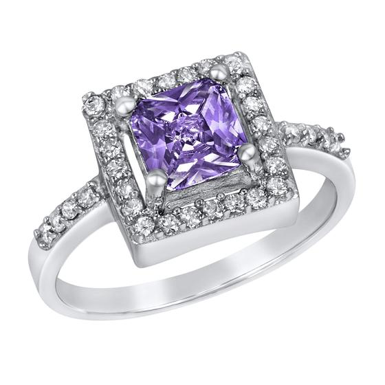 Imagem de Anel West Coast Jewelry, ametista, roxo, prata esterlina CZ