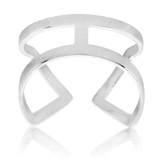 Imagem de Anel West Coast Jewelry ELYA Cuff em aço inoxidável polido