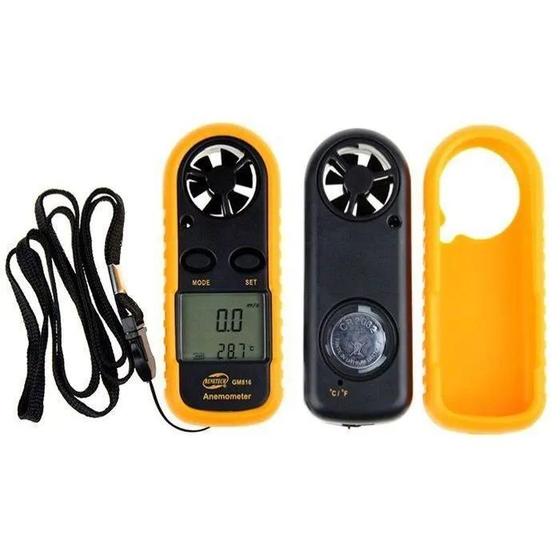 Imagem de Anemometro Digital Com Tela LCD Medidor Da Velocidade Do Vento Para Drone Paraglider Kite Surf