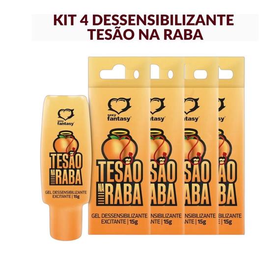 Imagem de Anestésico Anal Kit 4 Tesão Na Raba Gel Excitante E Lubrificante 15ml Dessesibilizante  Sexy Fantasy  Sex Shop Produtos Adultos