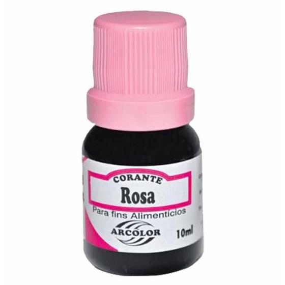 Menor preço em Anilina liquida 10ml rosa / 12un / arco iris