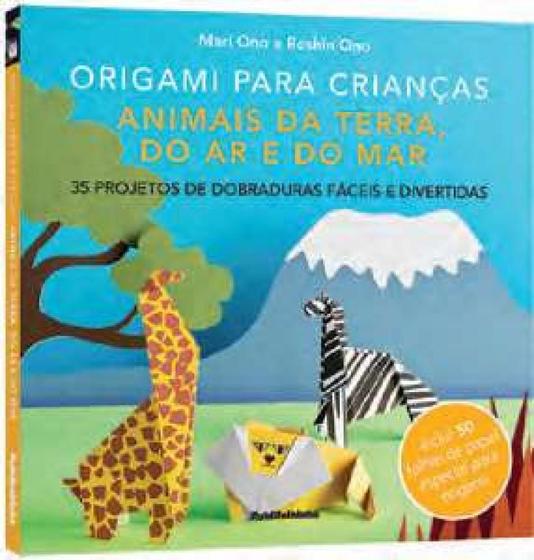 Imagem de Animais da terra, do ar e do mar: origami para criancas - Publifolhinha