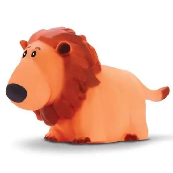 Imagem de Animais divertidos leão em vinil funny zoo brinquedo para bebês - bee toys