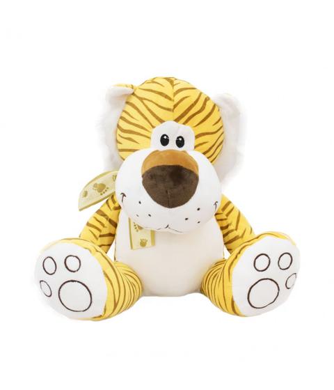 Imagem de Animais Safari Com Laço Pelúcia Onça-Pintada Tigre-De-Bengala Leão GD0903-1- Fofy Toys