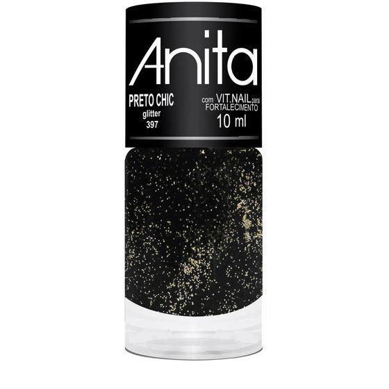 Imagem de Anita Esmalte 10 ml Cor 397 - Preto Chic