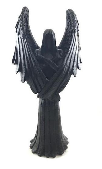 Anjo Negro Macho com Castiçal Preto em Resina 25 cm - Bialluz Presentes -  Produtos Católicos - Magazine Luiza
