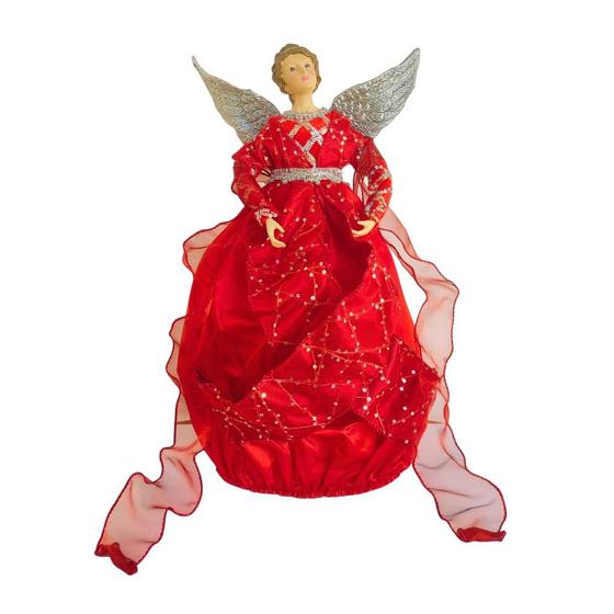 Imagem de Anjo Ponteira Para Árvore de Natal / Decoração 45,7cm Saldão