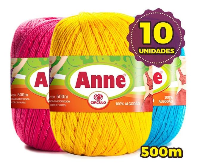 Imagem de Anne 500 Kit Com 10 Unidades cores Variadas