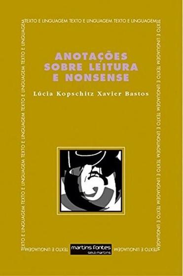 Imagem de Anotações Sobre Leitura e Nonsense - Martins Fontes