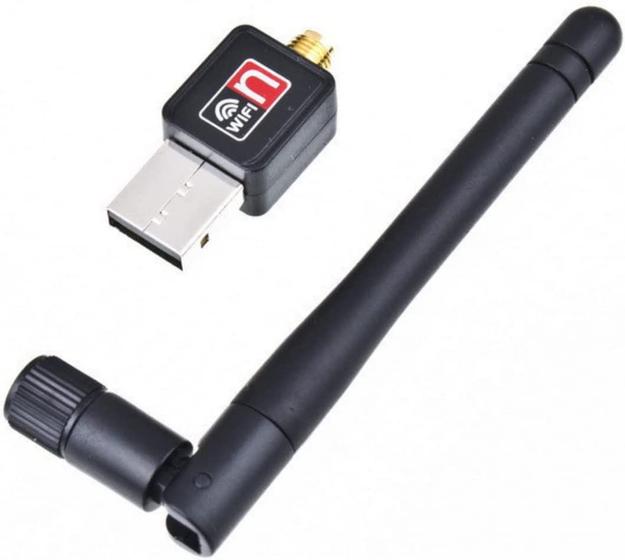 Imagem de Antena Adaptador Usb 2.0 Wireless Antena Wi-fi 802.IIN Computador Notebook Conversor Substitui Cabo de Rede