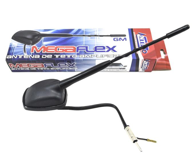 Imagem de Antena Amplificada Conector Din para Mylink 2 ou Rádio Normal Onix  Prisma Cobalt Spin Joy