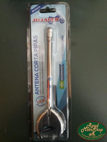 ANTENA CORTA PIPA CROMADA PARA GUIDÃO 1 e 1/4 DE POLEGADA Menor preço em ANTENA CORTA PIPA CROMADA PARA GUIDÃO 1 e 1/4 DE POLEGADA