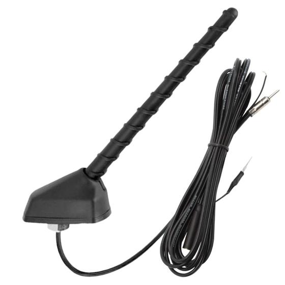 Imagem de Antena de Carro Amplificada Hyundai Santa Fé 2005 a 2019 Base pequena Plug Din