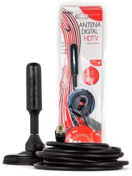 Antena de TV Digital HDTV 5 Metros area externa e interna - lucton Imagem de Antena de TV Digital HDTV 5 Metros area externa e interna