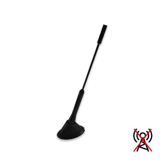 Imagem de Antena Decorativa Haste Alumínio Preta 178mm Para Teto de Carro Veículo Universal Parte Dianteira