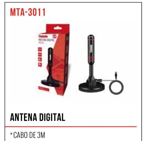 Imagem de Antena Digital Hdtv Tomate Mta-3011 Cabo 3m - Mxt