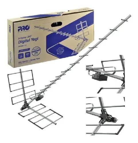 Antena Digital PROELETRONIC UHF YAGI 18 PROHD1118 Menor preço em Antena Digital PROELETRONIC UHF YAGI 18 PROHD1118