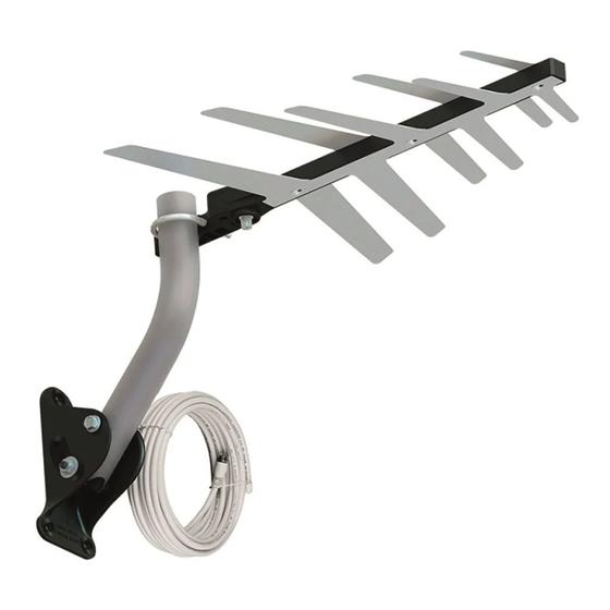 Imagem de Antena Externa Para Tv Digital Hd 4k 3 Em 1 Aquário Dtv-1500