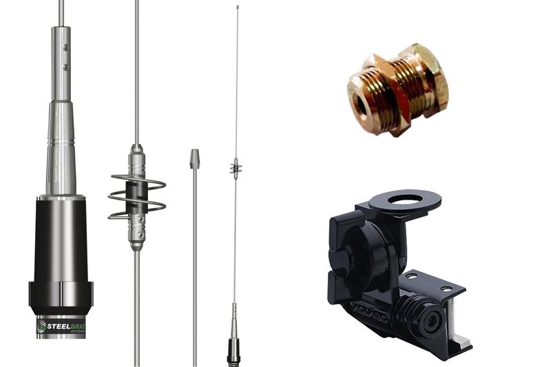 Antena Móvel Dual Band 86cm Ap0191 Suporte Calha Saveiro Strada Montada Pampa Hilux S10 L200 Ranger Silverado Enfeite - STEELBRAS Imagem de Antena Móvel Dual Band 86cm Ap0191 Suporte Calha Saveiro Strada Montada Pampa Hilux S10 L200 Ranger Silverado Enfeite