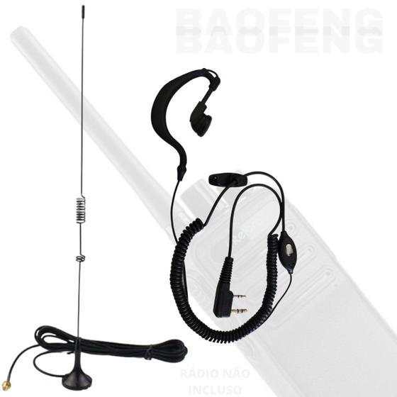 Imagem de Antena Nagoya UT-106UV e Fone Espiral RC3002