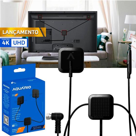 Antena Para Tv HD 4K Digital Interna Designe Invisivel Menor preço em Antena Para Tv HD 4K Digital Interna Designe Invisivel