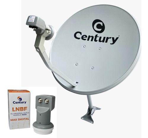 Antena Parabólica Century 60cm Banda Ku Com Lnb Duplo MAX Menor preço em Antena Parabólica Century 60cm Banda Ku Com Lnb Duplo MAX