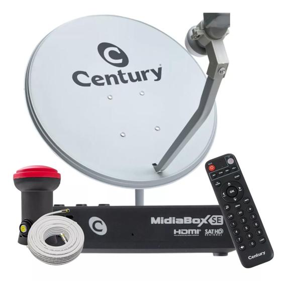 Imagem de Antena Parabólica Digital  Ku Century 60cm Midiabox SE Cb Lnb 5g