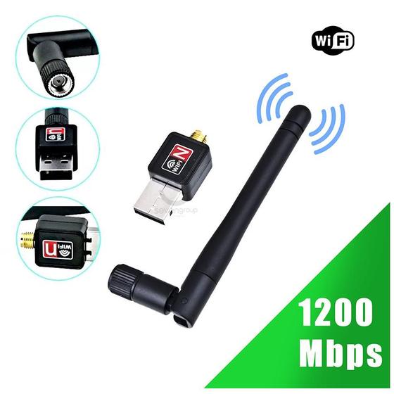 Antena Receptor Pc Wi-fi Wireless Notebook Adaptador 1200mbp Menor preço em Antena Receptor Pc Wi-fi Wireless Notebook Adaptador 1200mbp