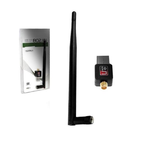 Imagem de Antena Receptor Wireless Wifi USB Note Smart Transmissor PC - INF25