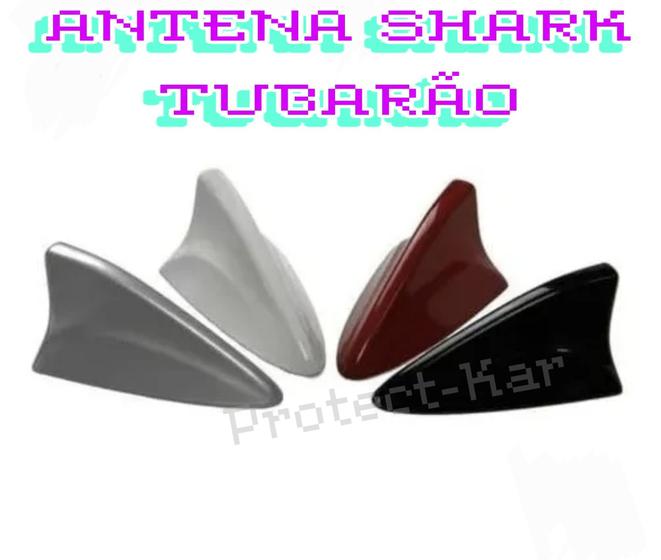 Imagem de Antena Shark Tubarão Funcional Volkswagens Gol G2 G3 G4 G5 G6 Jetta Bora Fox Up Voyagem - Cor Branco