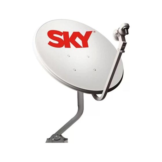 Imagem de Antena Sky Vivensis Pré Pago Conforto Hd 60Cm Cinza