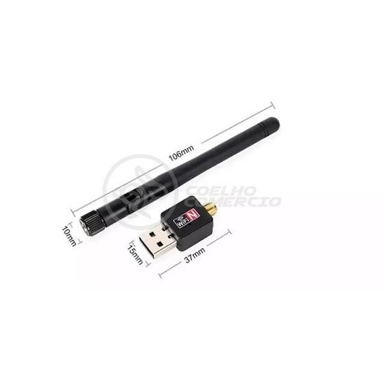 Imagem de Antena USB 2.0 Receptor de WiFi Wireless Internet Sem Fio 1200Mbps 802.INN PC Notebook 69