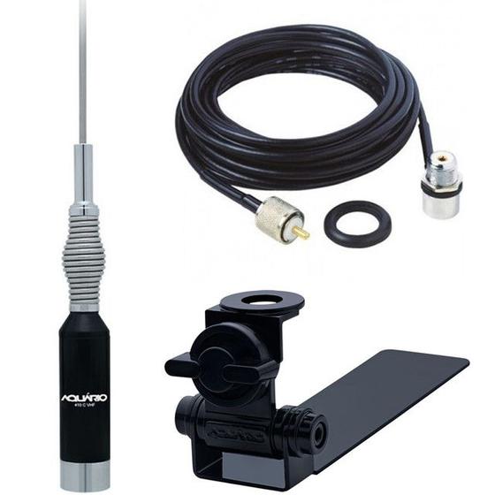 Imagem de Antena Vhf M-410c Aquário Caminhonete Hilux S10 Cabo 5,5 Mts