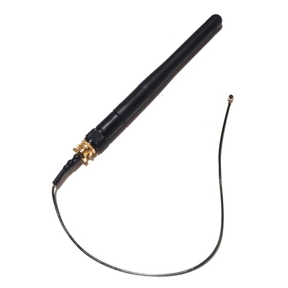 Imagem de Antena Wifi 2.4ghz 3 Dbi Com Cabo Pigtail Mini Pci Sma