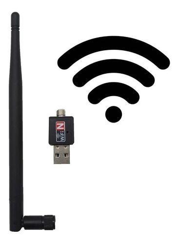 Imagem de Antena Wifi Adaptador Wireless Usb 300mbps S Fio Lan B/g/n