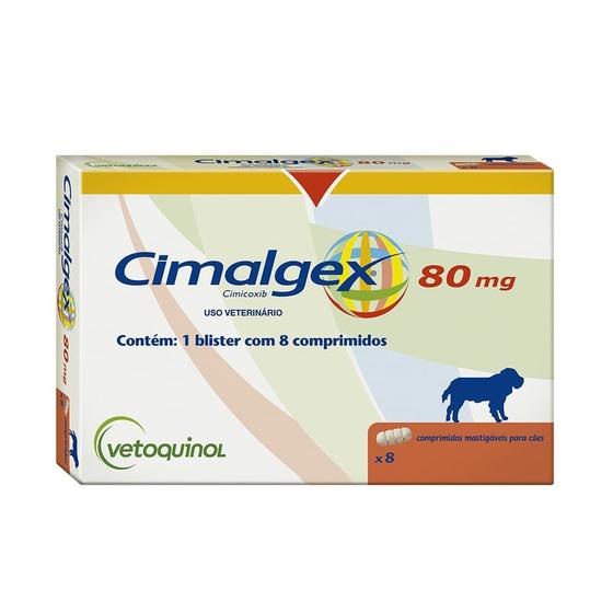 Imagem de Anti-Inflamatório Cimalgex 80mg Com 8 Comp - Vetoquinol