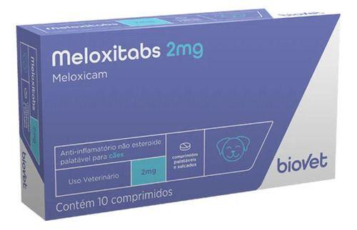 Imagem de Anti-inflamatório Meloxitabs Biovet 2mg C/ 10 Comprimidos
