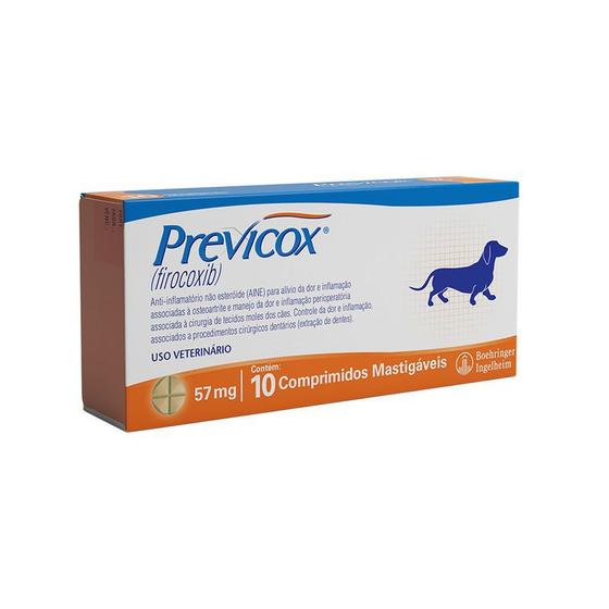 Imagem de Anti-Inflamatório Merial Previcox 57mg - 10 Comprimidos