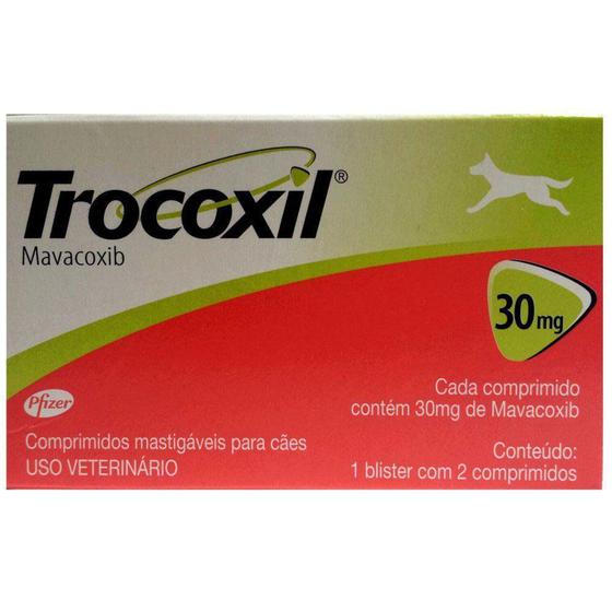 Imagem de Anti-inflamatório Trocoxil 30 mg - 2 Comprimidos - Zoetis
