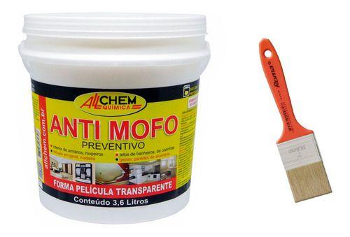 Imagem de Anti Mofo Preventivo Incolor Allchem 3,6lt + Trincha 2 Pol